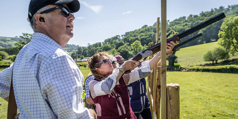 Clay pigeon shooting event